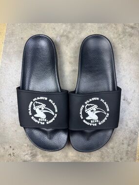 Plague Blvd Slip Ons Size 9 US M Lil Darkie Spider Gang Godhandusa Rap Hip Hop